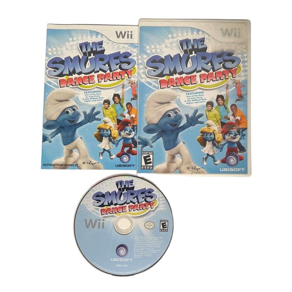 The Smurfs Dance Party For Nintendo Wii Kids Video Game Complete‎